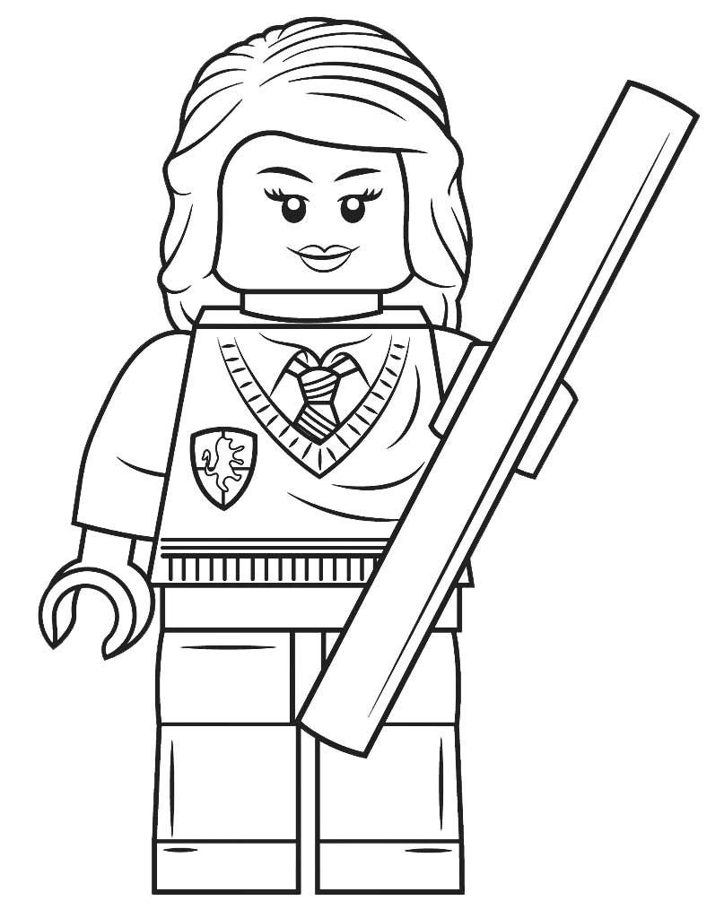 Kolorowanka lego Hermiona